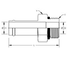 Male Straight Thread Hose Connector