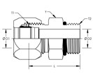 Straight Thread Connector Short Stainless Steel