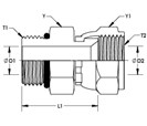 Straight Thread O Ring to Female 37° JIC Swivel