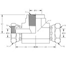 Female Pipe to Female Pipe Swivel Branch Tee