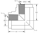 90° Female Pipe Elbow