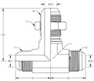 Bulkhead Tube Tee with locknut