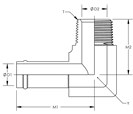 90° Male Pipe Hose Fitting