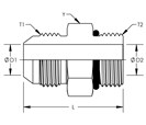 Straight Thread Connector Short