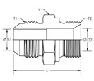 Male JIC To Male BSPP Straight