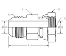 Male JIC To Female BSPP Swivel Straight