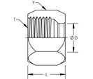 Flareless Nut-Trivalent Plated