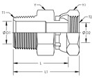 Male Pipe To Female Pipe Swivel Straight Stainless