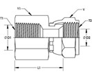 Female Pipe to Female 37° JIC Swivel