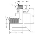 Female Pipe To Female Pipe Swivel 90 °