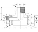 Male Pipe to Female Pipe Swivel Branch Tee