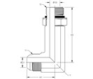 90° Straight Thread Elbow Extra Long