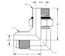 90° Straight Thread Elbow