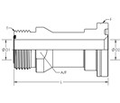 Face Seal Flange Straight Compact Code – 62