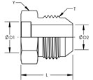 Male JIC Braze Connector