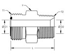 ORFS Male Connector Stainless Steel