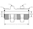 Bulkhead Straight with Locknut