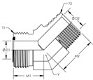 45° Male Elbow