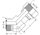 45° Swivel Elbow