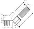 45° Bulkhead Elbow