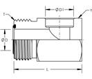 Male Braze 90° Elbow