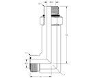 90° Adjustable Stud Elbow Long