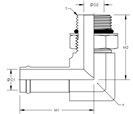 90° Straight Thread Hose Fitting
