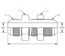 Bulkhead Union With Locknut