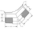 45° Male Pipe Elbow