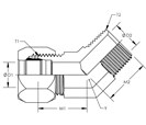 45° Male Elbow