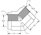 45° Female Pipe Elbow