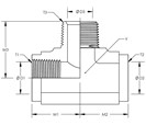 Male Branch Tee Pipe Stainless Steel