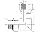Swivel 90° Adjustable Stud Elbow