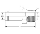 Male Pipe Thread Hose Connector