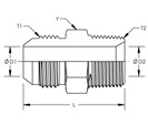 JIC Male Connector Stainless Steel