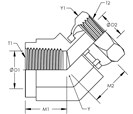 Female Pipe To Female Pipe Swivel 45°