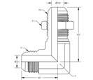 90° Bulkhead Elbow With Locknut